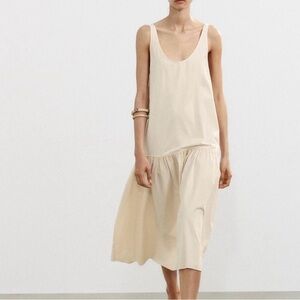 Zara Creamy Yellow Midi Dress